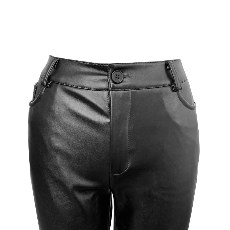 women's sexy full length crimping casual pants skinny pants