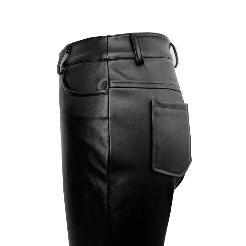 women's sexy full length crimping casual pants skinny pants