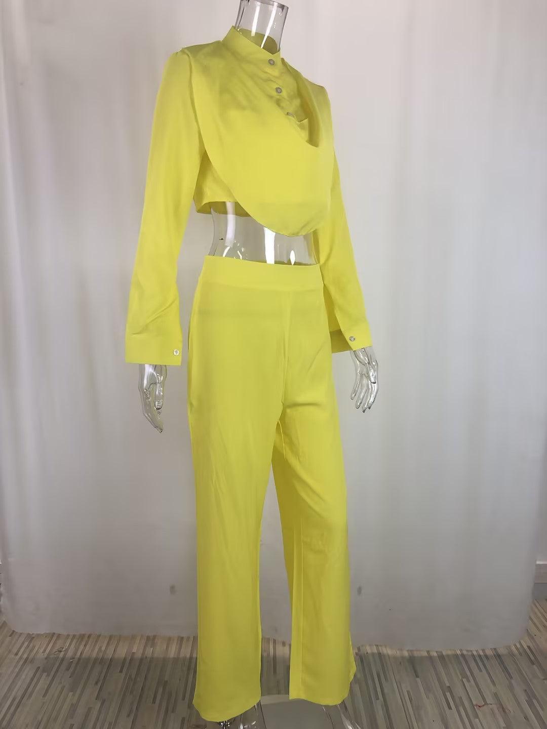 Holiday Women's Vacation Simple Style Solid Color Polyester Pants Sets Pants Sets