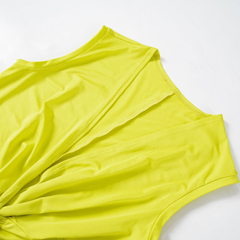 Women's Slit Dress Sexy Streetwear Plunging Neck Sleeveless Solid Color Maxi Long Dress Holiday Cocktail Party