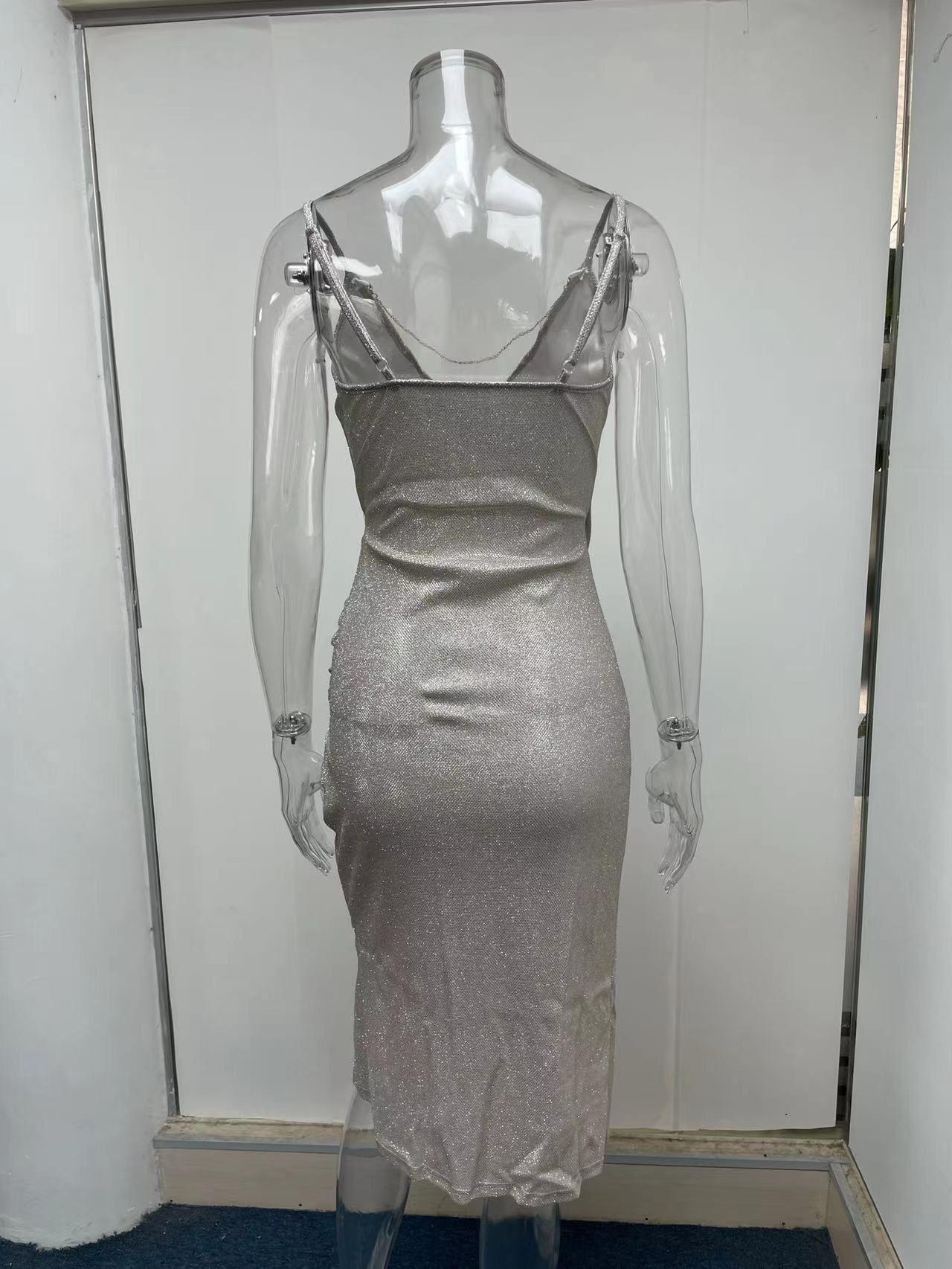 women's pencil skirt fashion v neck patchwork sleeveless solid color midi dress daily