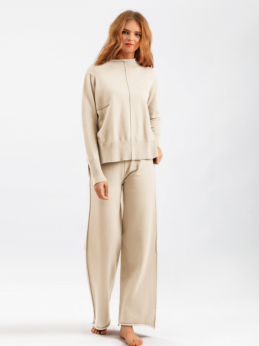 daily women's vacation solid color viscose pants sets pants sets