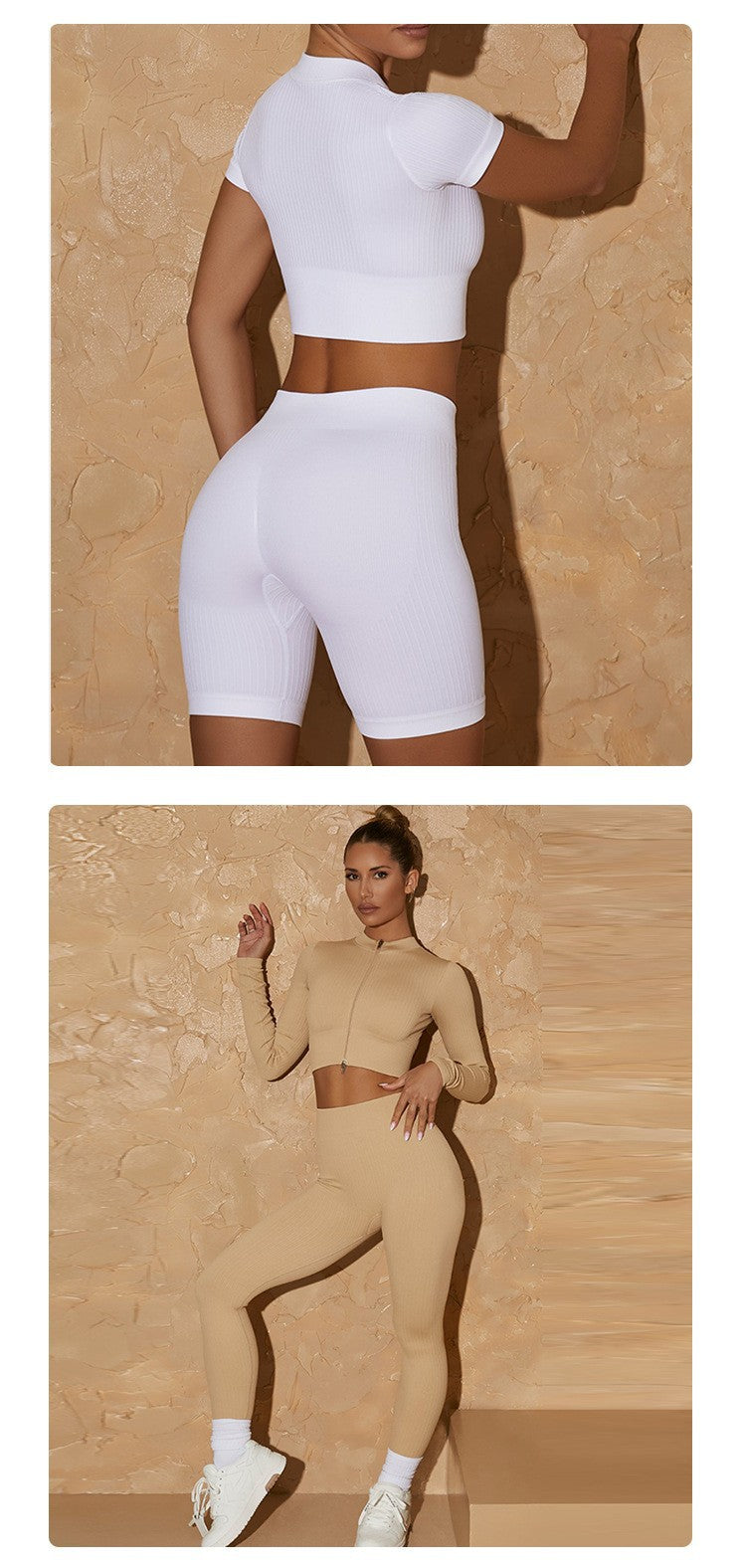 sports solid color nylon tracksuit t-shirt tops vest jogger pants