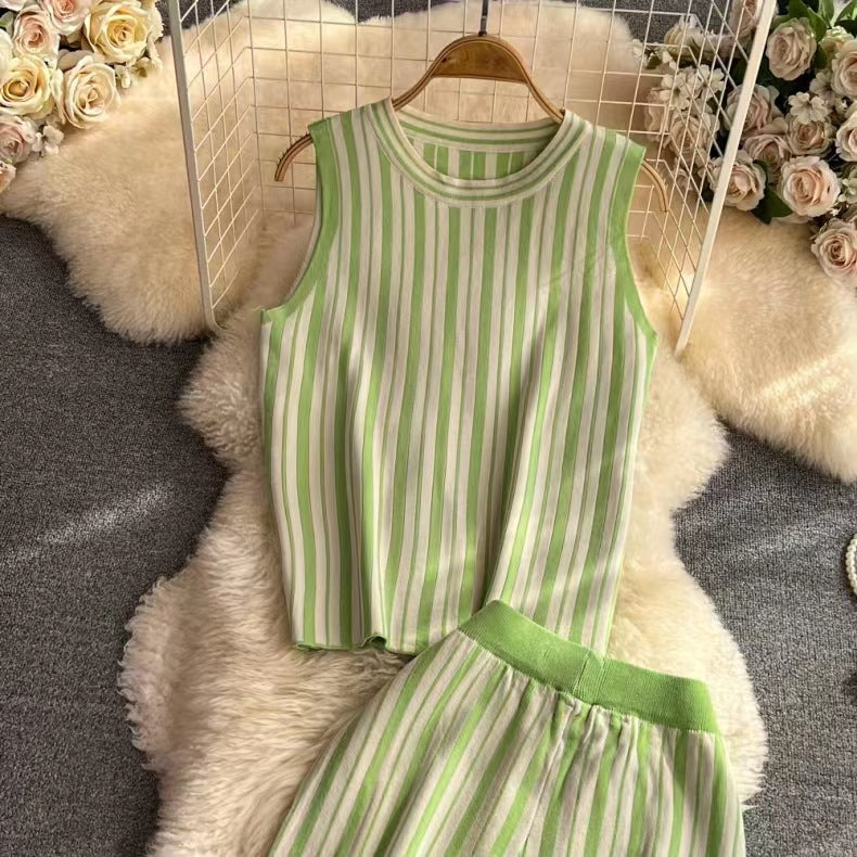 Daily Women's Casual Stripe Polyester Pants Sets Pants Sets