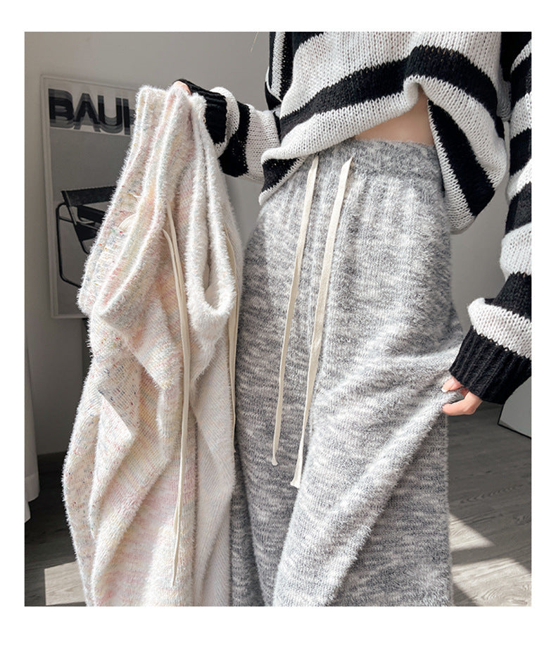 Women's Daily Casual Multicolor Elastic Drawstring Design Casual Pants