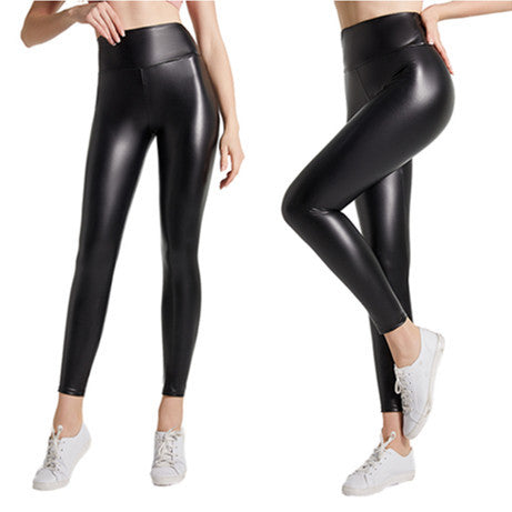women's street sexy solid color ankle-length leggings
