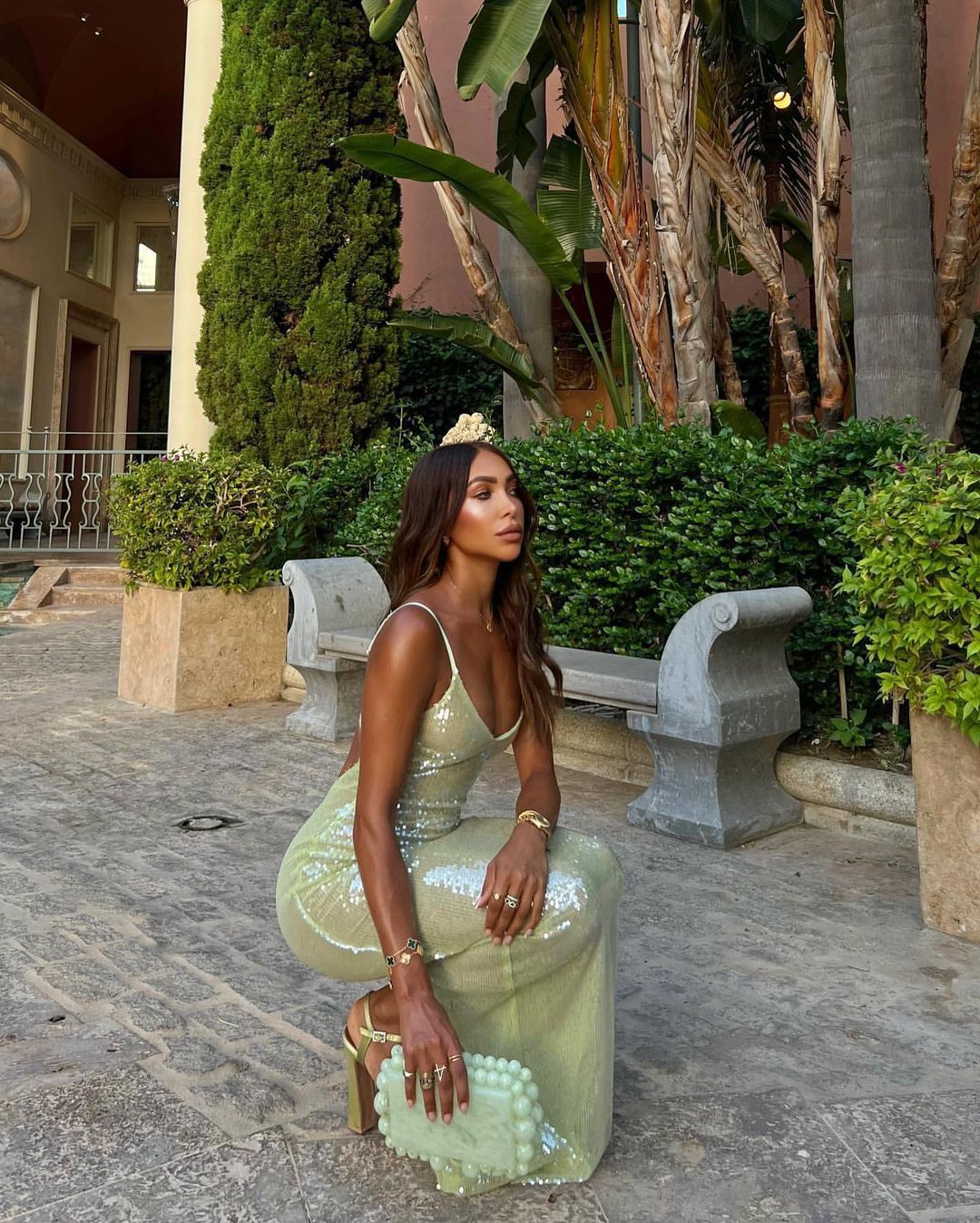 Women's Party Dress Elegant Sexy Strap Deep U Sequins Sleeveless Solid Color Maxi Long Dress Holiday Cocktail Party