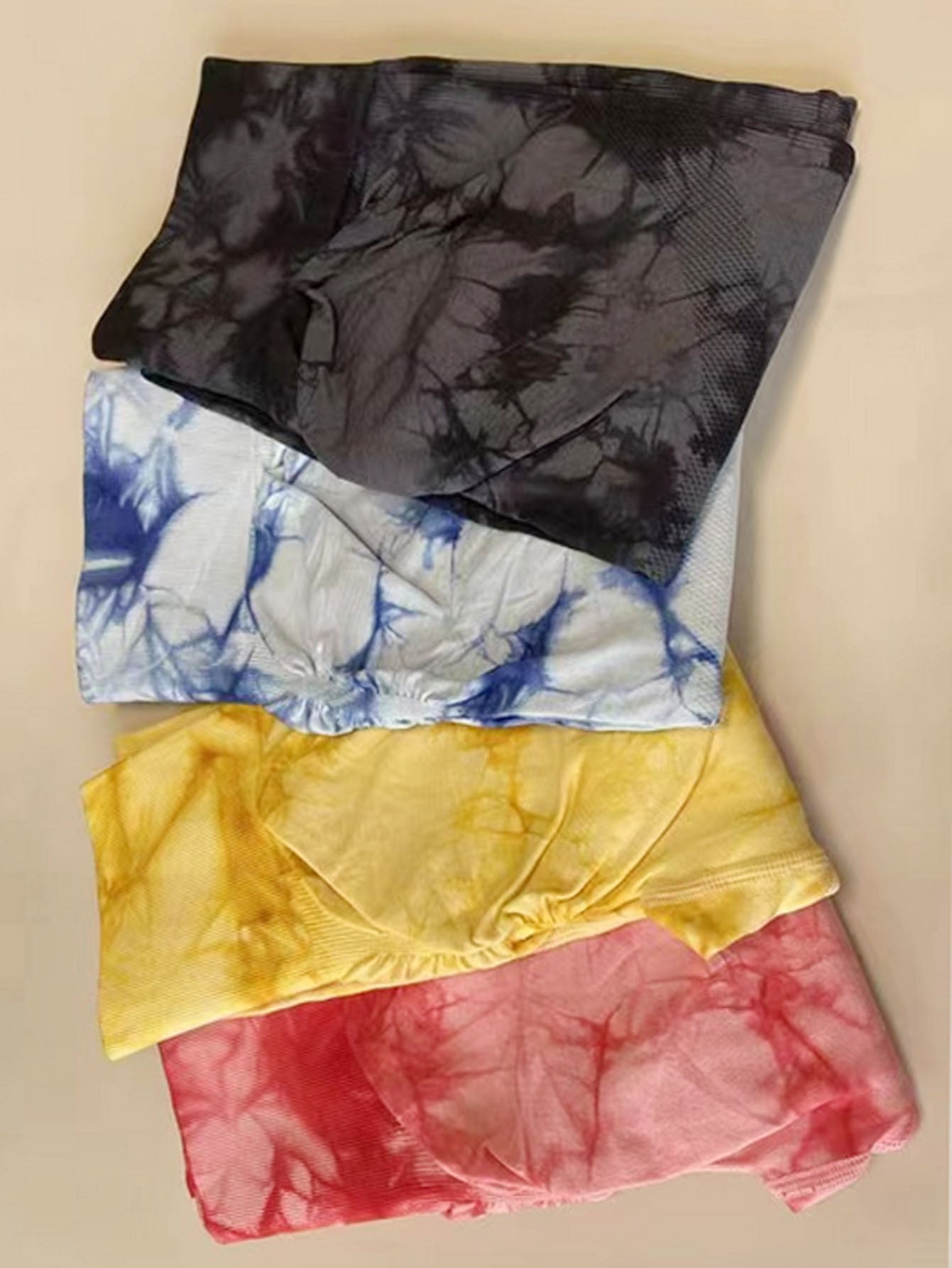 sports tie dye nylon active bottoms leggings