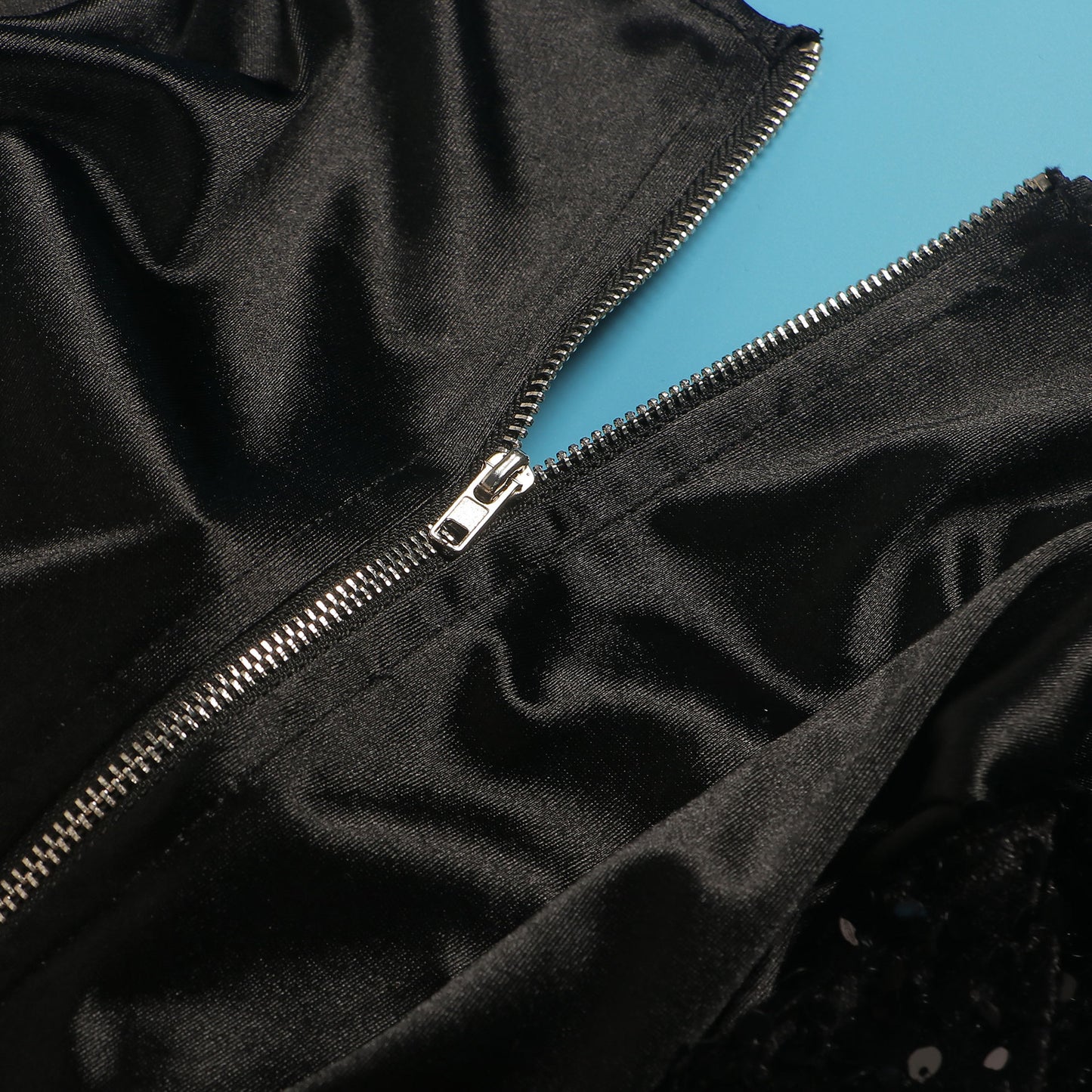 women's sheath dress party dress elegant collarless sequins long sleeve solid color above knee banquet party