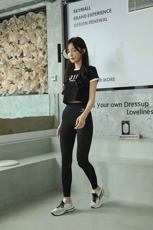 women's daily street simple style letter ankle-length shorts leggings