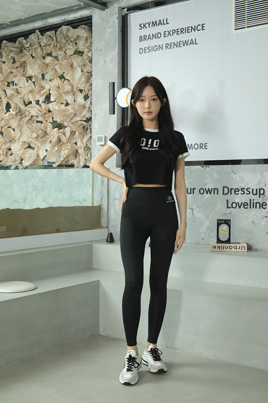 women's daily street simple style letter ankle-length shorts leggings