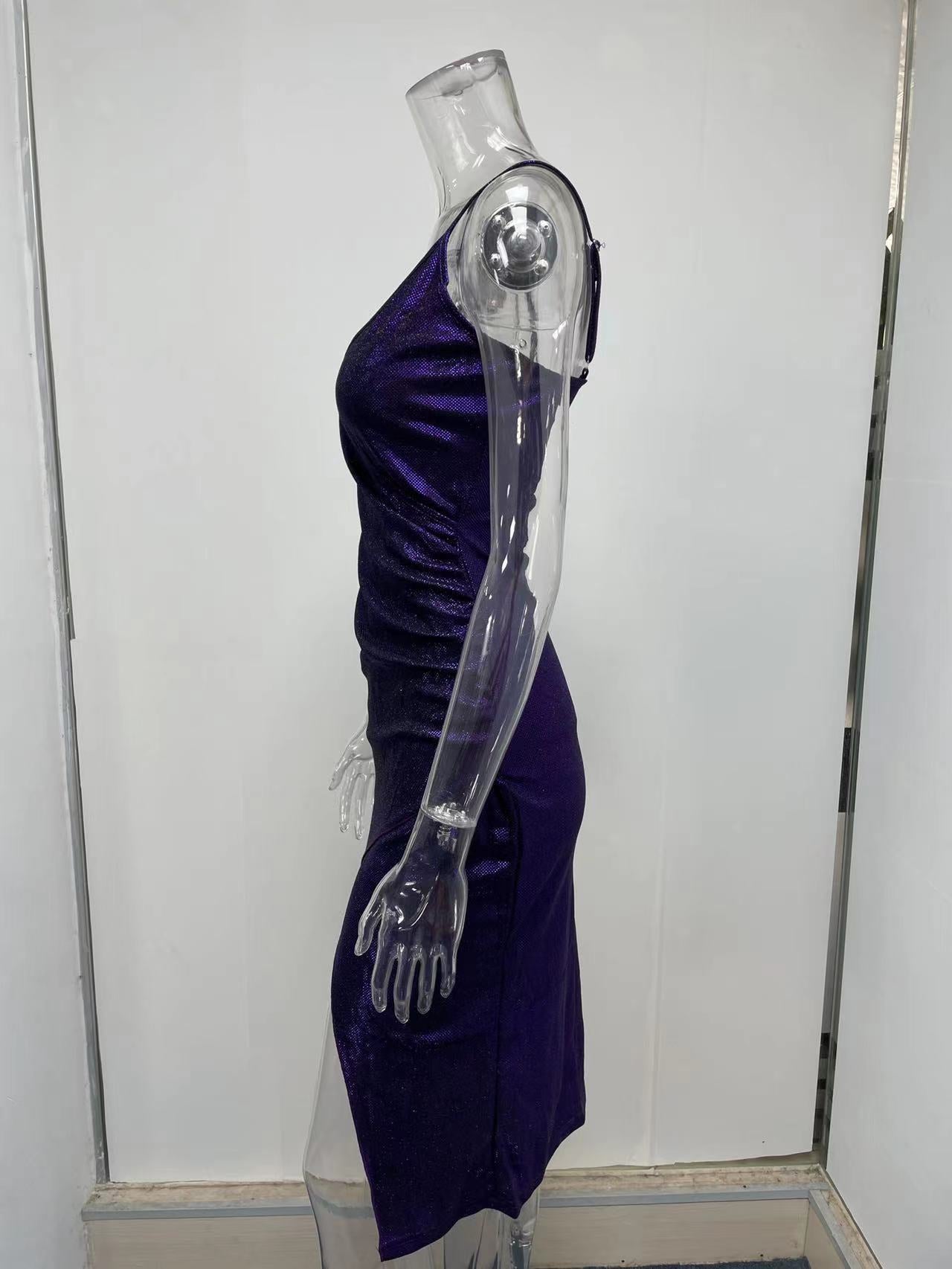 women's pencil skirt fashion v neck patchwork sleeveless solid color midi dress daily