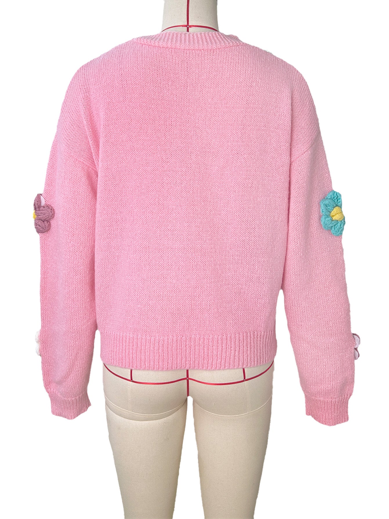 Women's Cardigan Long Sleeve Sweaters & Cardigans Elegant Flower