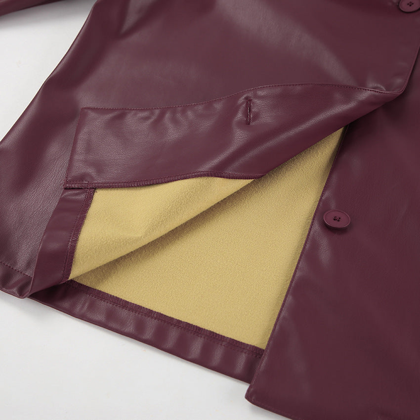 Women's Casual Solid Color Single Breasted Coat