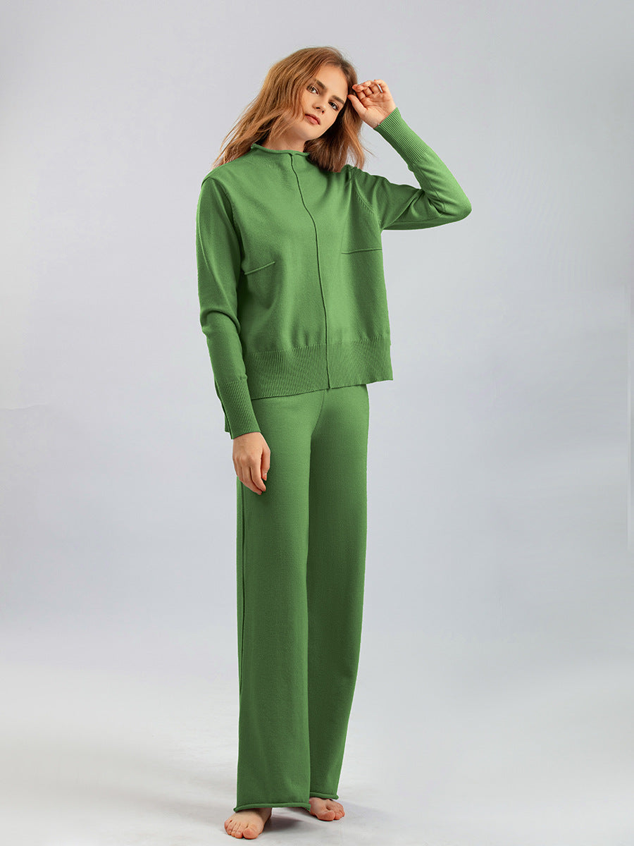 daily women's vacation solid color viscose pants sets pants sets