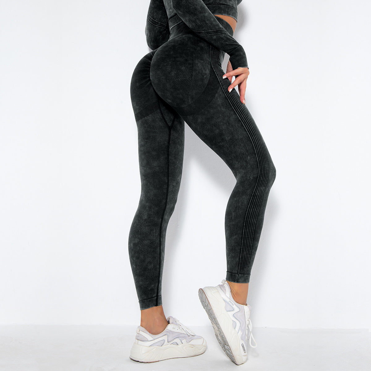 simple style solid color nylon cotton blend patchwork active bottoms jogger pants