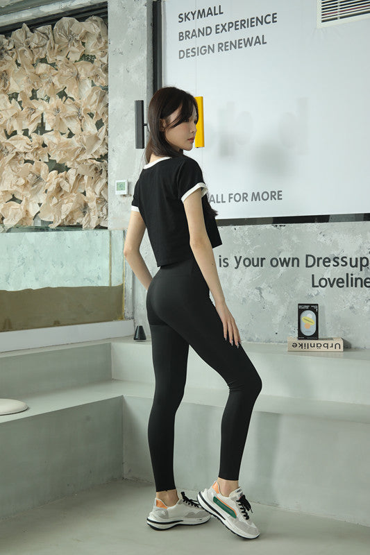 women's daily street simple style letter ankle-length shorts leggings