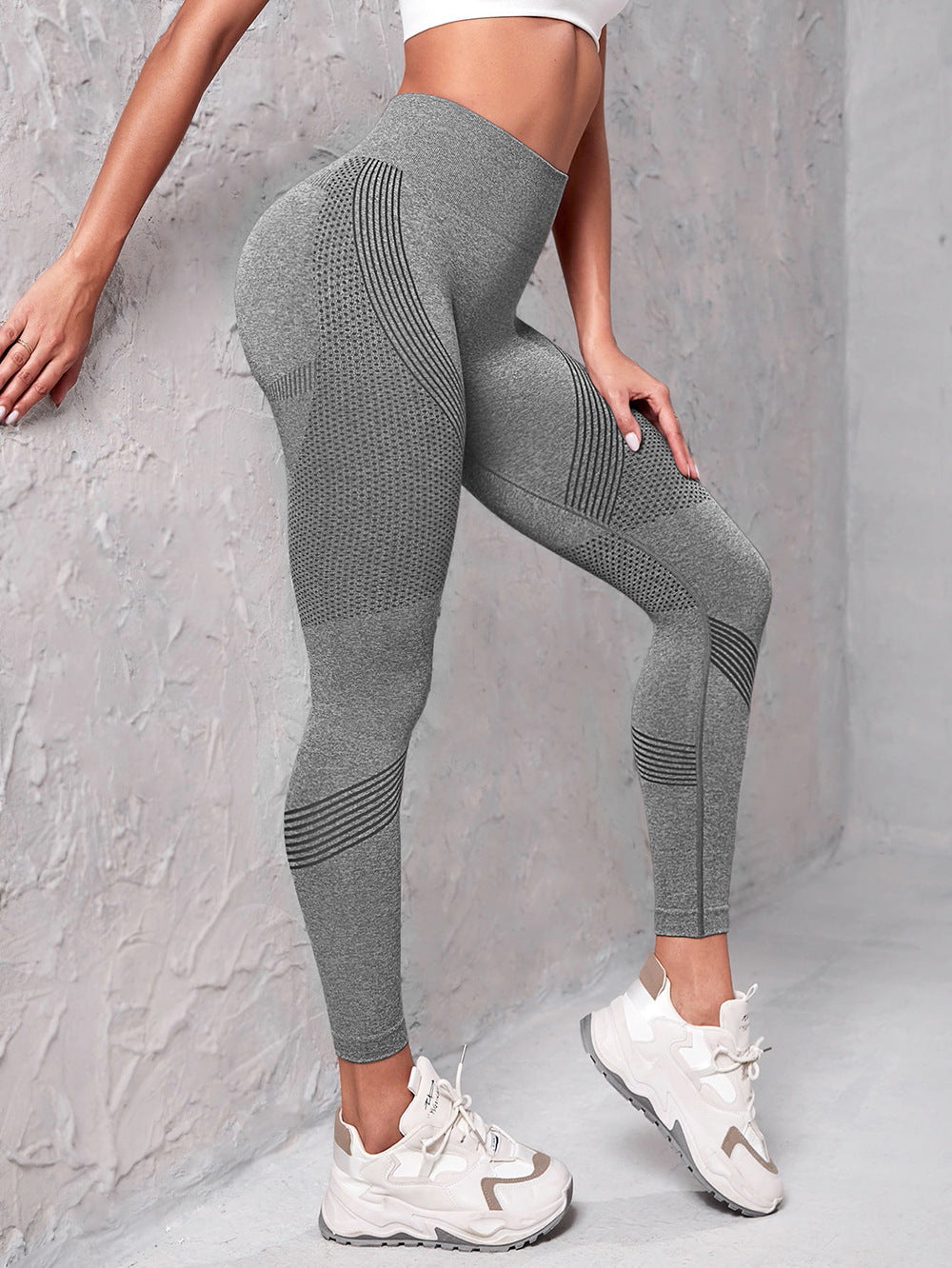 sports solid color nylon active bottoms leggings