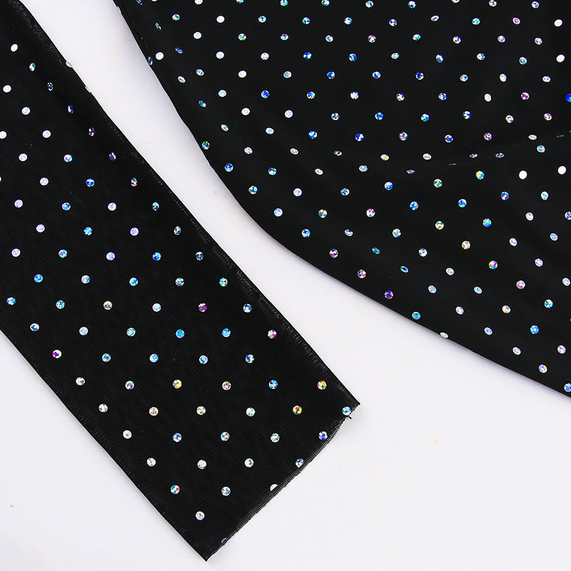 Women's Sheath Dress Sexy Streetwear Collarless Long Sleeve Solid Color Maxi Long Dress Holiday Bar