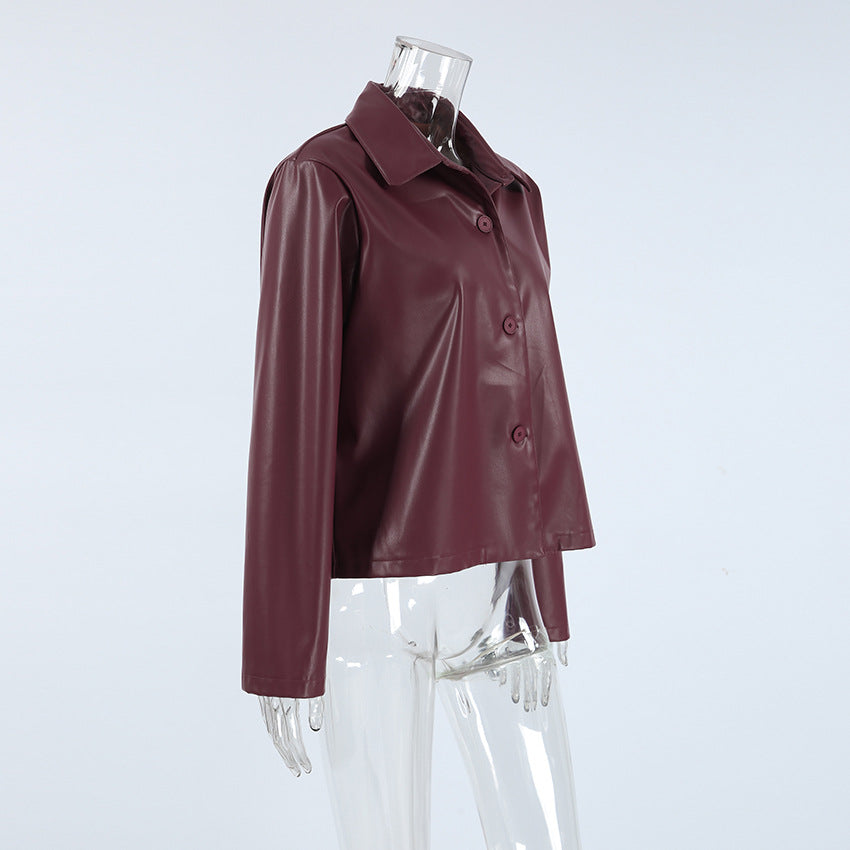 Women's Casual Solid Color Single Breasted Coat