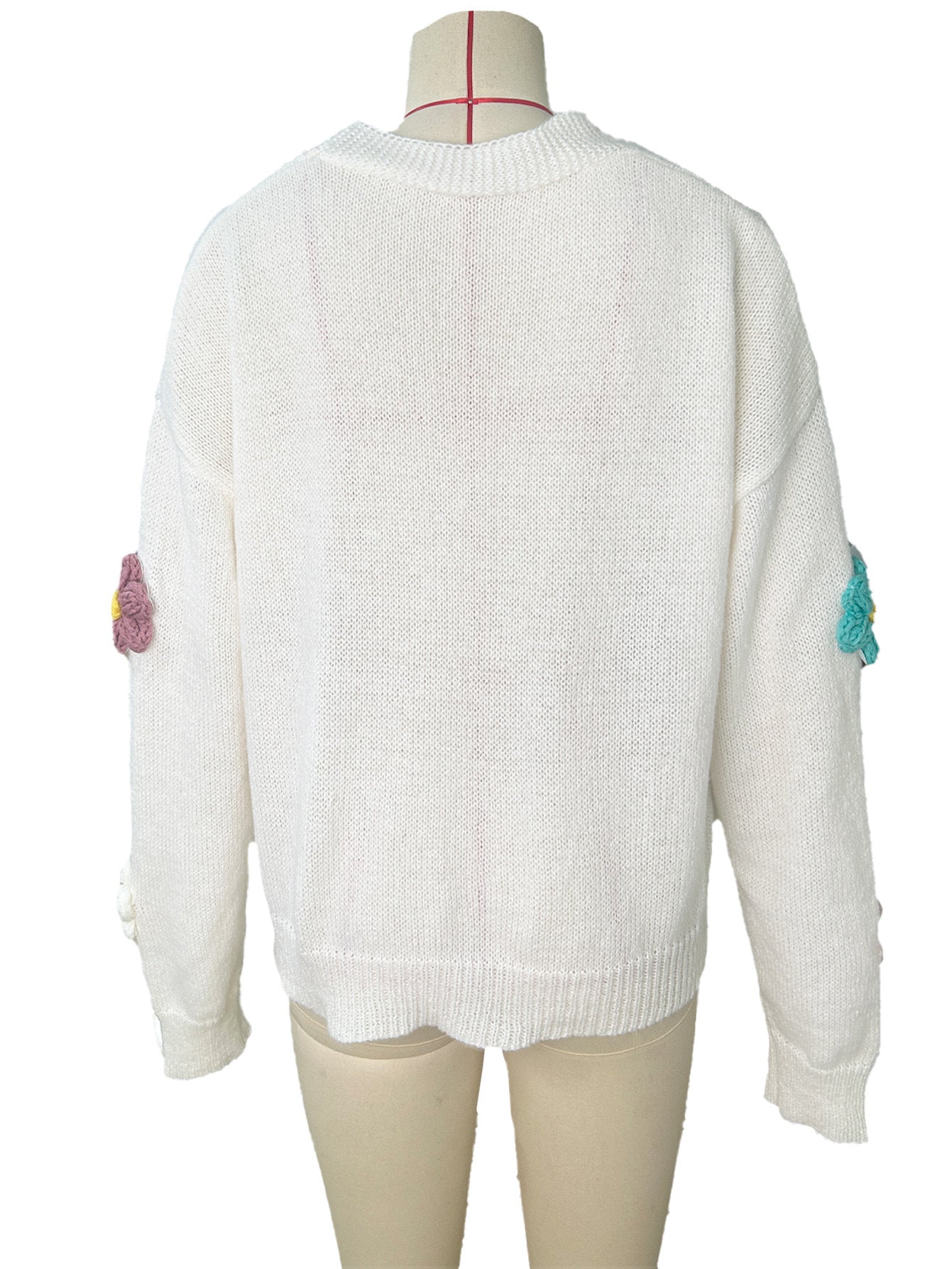 Women's Cardigan Long Sleeve Sweaters & Cardigans Elegant Flower