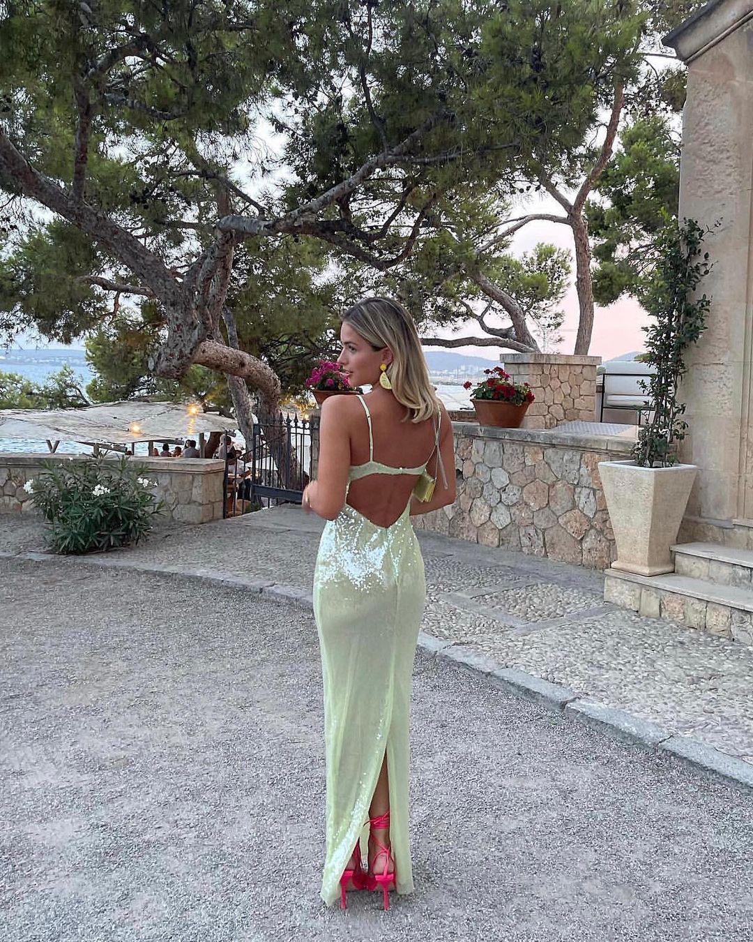 Women's Party Dress Elegant Sexy Strap Deep U Sequins Sleeveless Solid Color Maxi Long Dress Holiday Cocktail Party