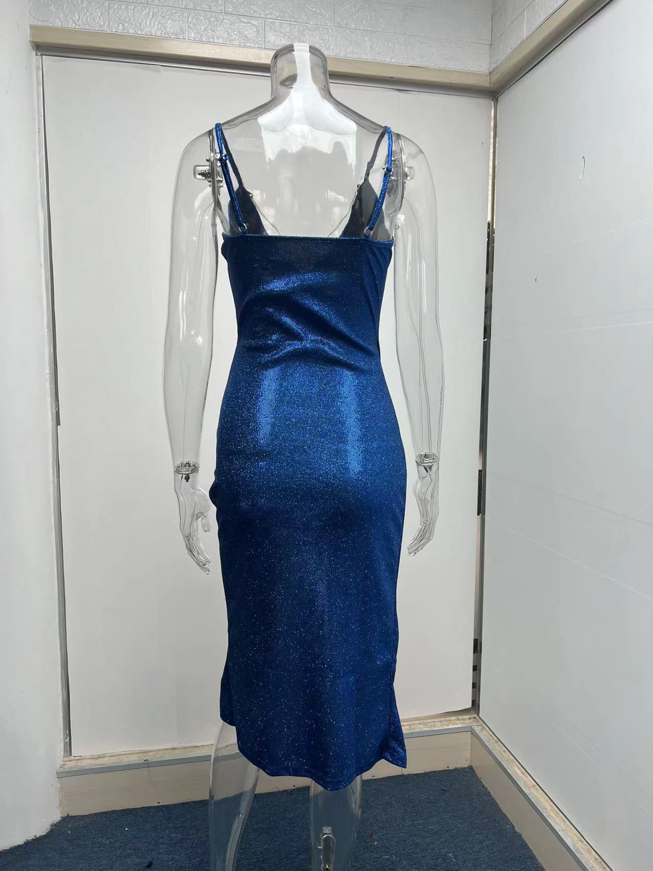 women's pencil skirt fashion v neck patchwork sleeveless solid color midi dress daily