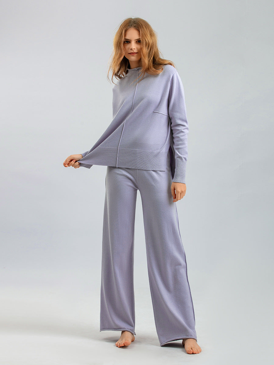 daily women's vacation solid color viscose pants sets pants sets