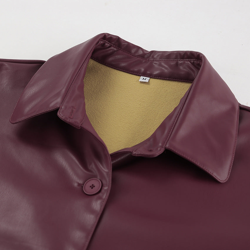 Women's Casual Solid Color Single Breasted Coat