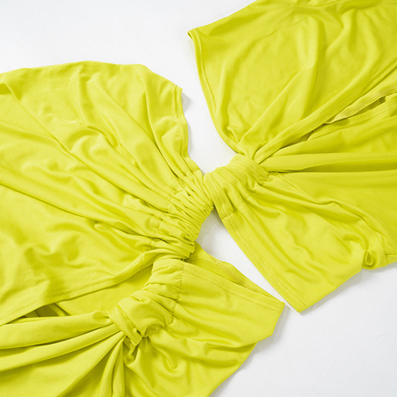 Women's Slit Dress Sexy Streetwear Plunging Neck Sleeveless Solid Color Maxi Long Dress Holiday Cocktail Party