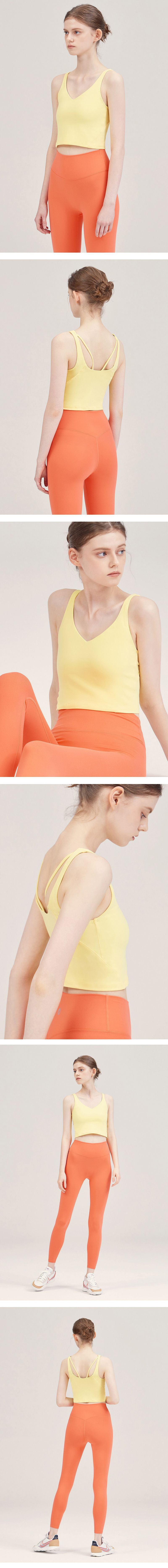 sports solid color nylon u neck active tops vest