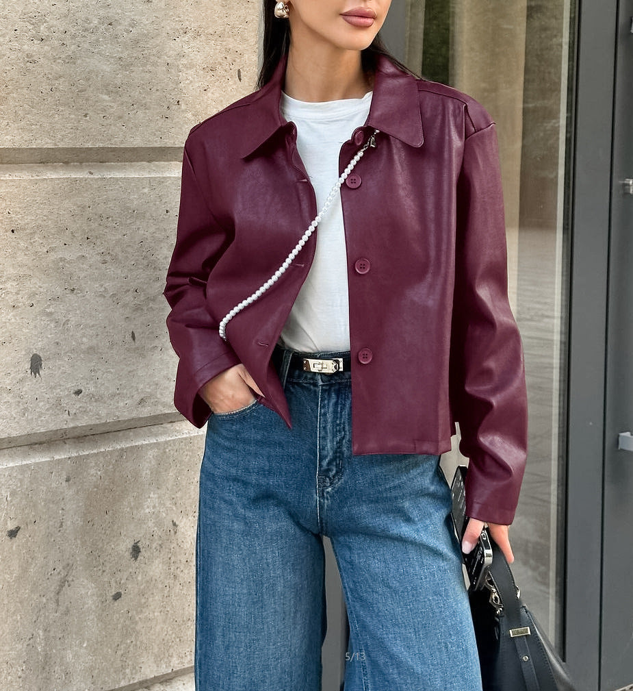 Women's Casual Solid Color Single Breasted Coat