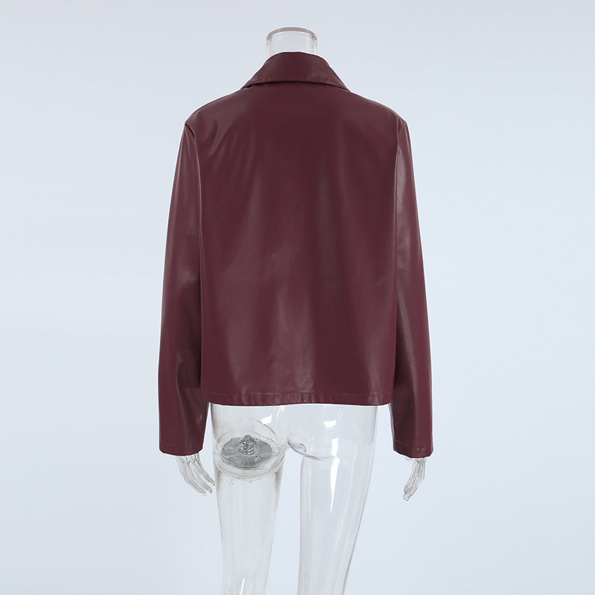 Women's Casual Solid Color Single Breasted Coat