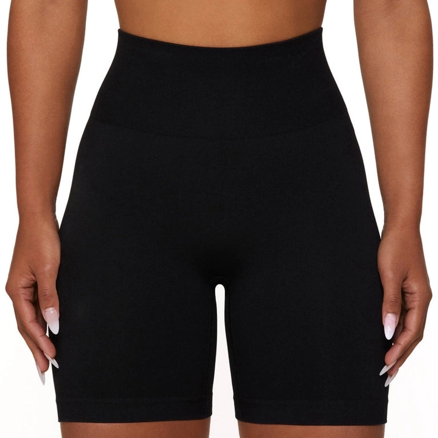 sports solid color chemical fiber blend v neck tracksuit vest leggings