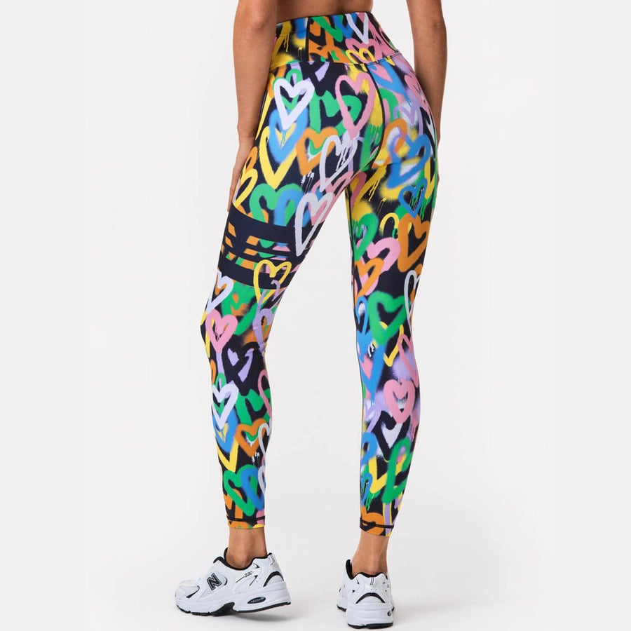fitness printing chlorinated fiber polyester printing active bottoms jogger pants