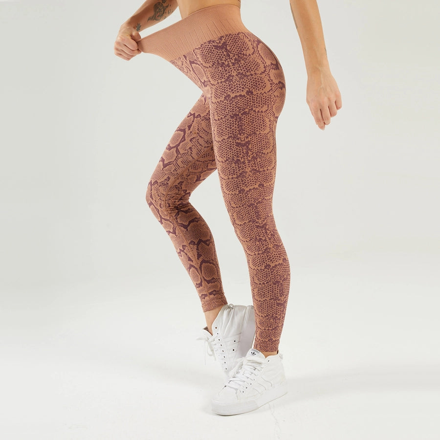 sports camouflage nylon round neck active sets racerback tank tops leggings