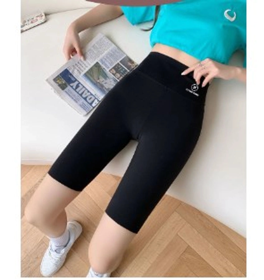 women's daily street simple style letter ankle-length shorts leggings