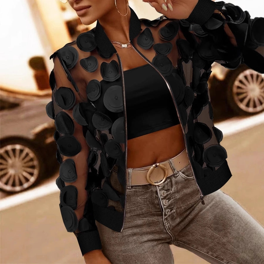 Women's Casual Circle Zipper Coat