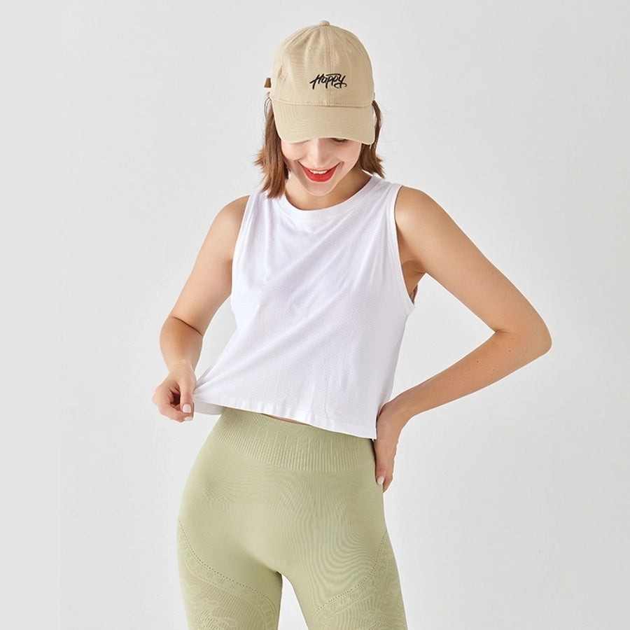 New Exercise Yoga Clothes Women's Quick-Drying Loose Top Versatile Casual Blouse Sweat-Absorbent Breathable T-shirt Thin Spring and Summer