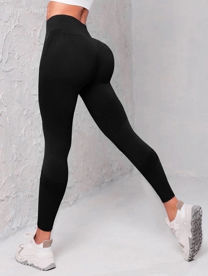 sports solid color nylon active bottoms leggings
