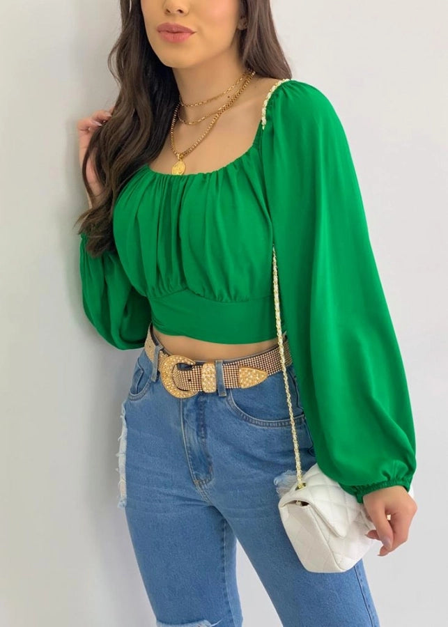 women's long sleeve blouses patchwork streetwear solid color