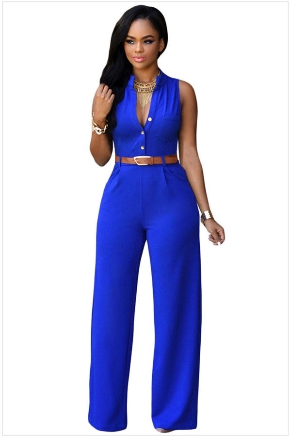 women's daily sexy solid color full length casual pants jumpsuits