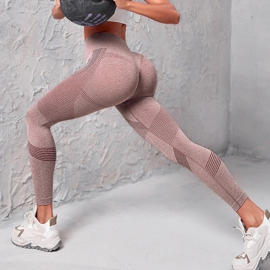 sports solid color nylon active bottoms leggings