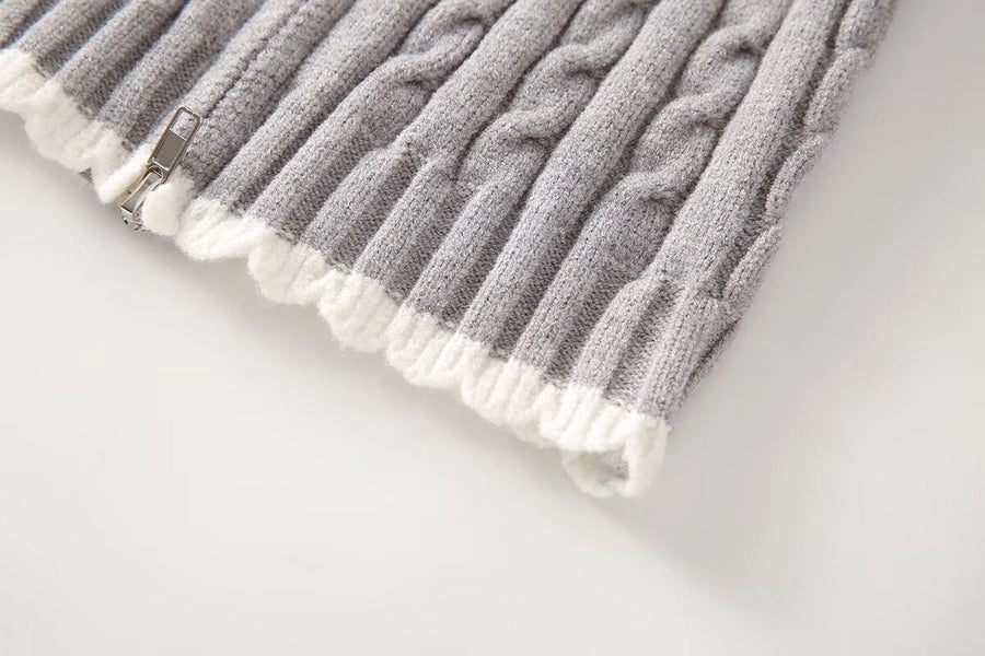 Women's Coat Long Sleeve Sweaters & Cardigans Elegant Stripe