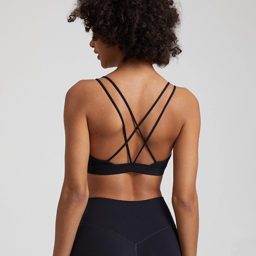 Simple Style Solid Color Nylon U Neck Active Tops Vest