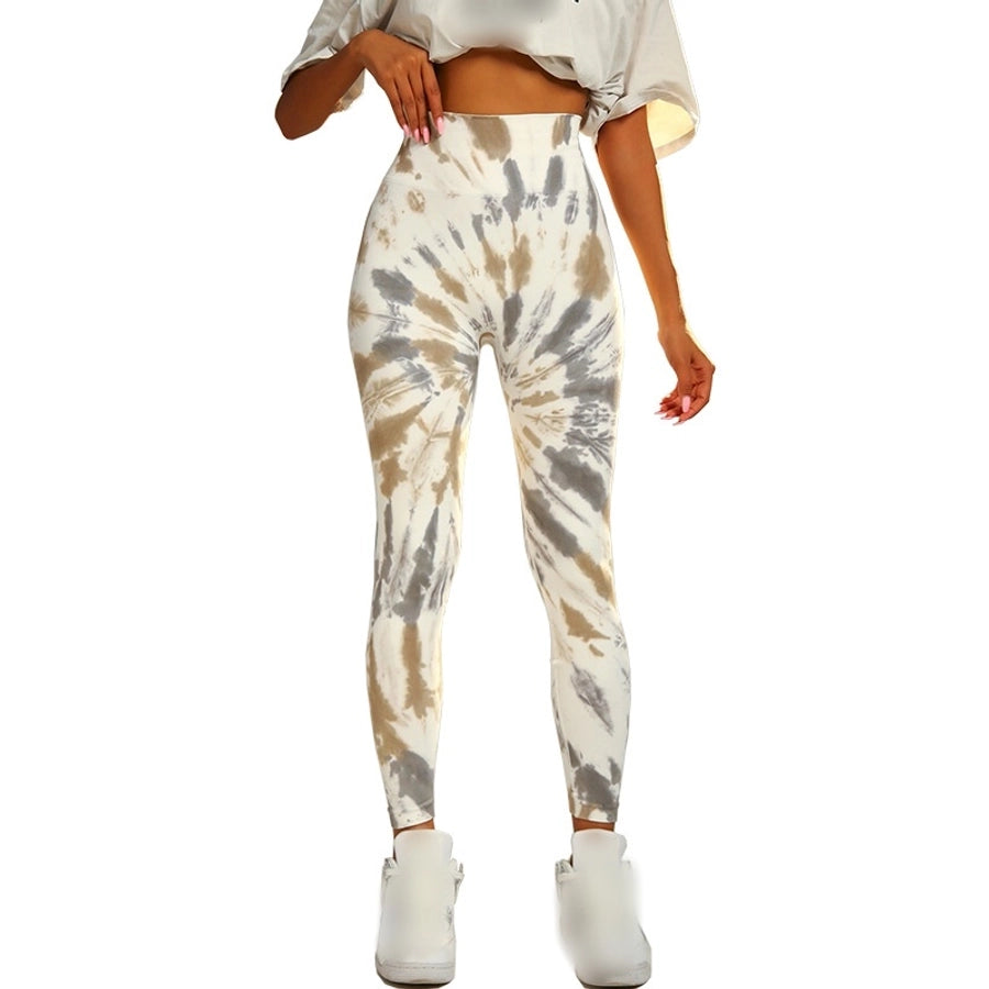 modern style simple style printing nylon active bottoms leggings