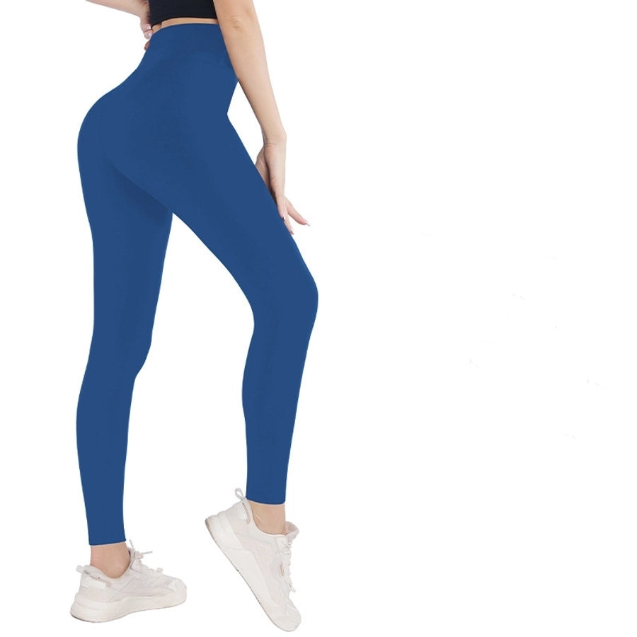 women's street sports casual solid color ankle-length leggings