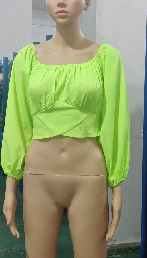 women's long sleeve blouses patchwork streetwear solid color