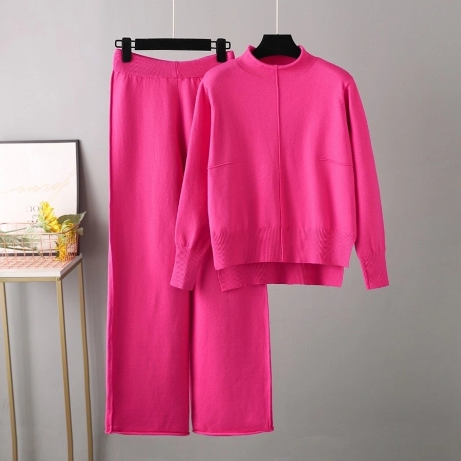 daily women's vacation solid color viscose pants sets pants sets