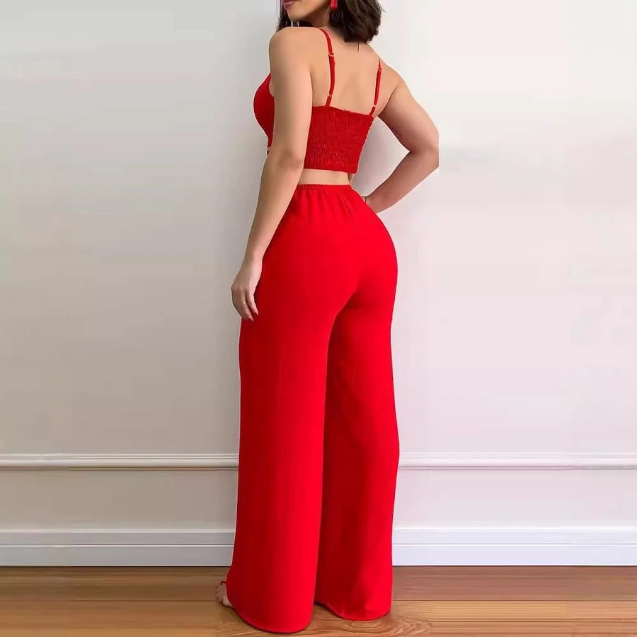 Women's Holiday Sexy Streetwear Solid Color Full Length Jumpsuits